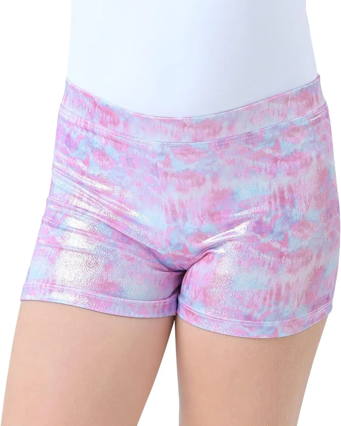 HDE Gymnastics Shorts for Girls Dance Short Glitter Sparkle Tumbling Bottoms
