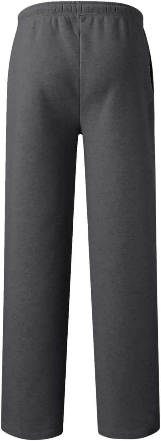 Jogging Pants Men,Mens Baggy Sweatpants with Pockets Fleece Lined Yoga Pants Hiking Pants Workout Pants Lounge Pants