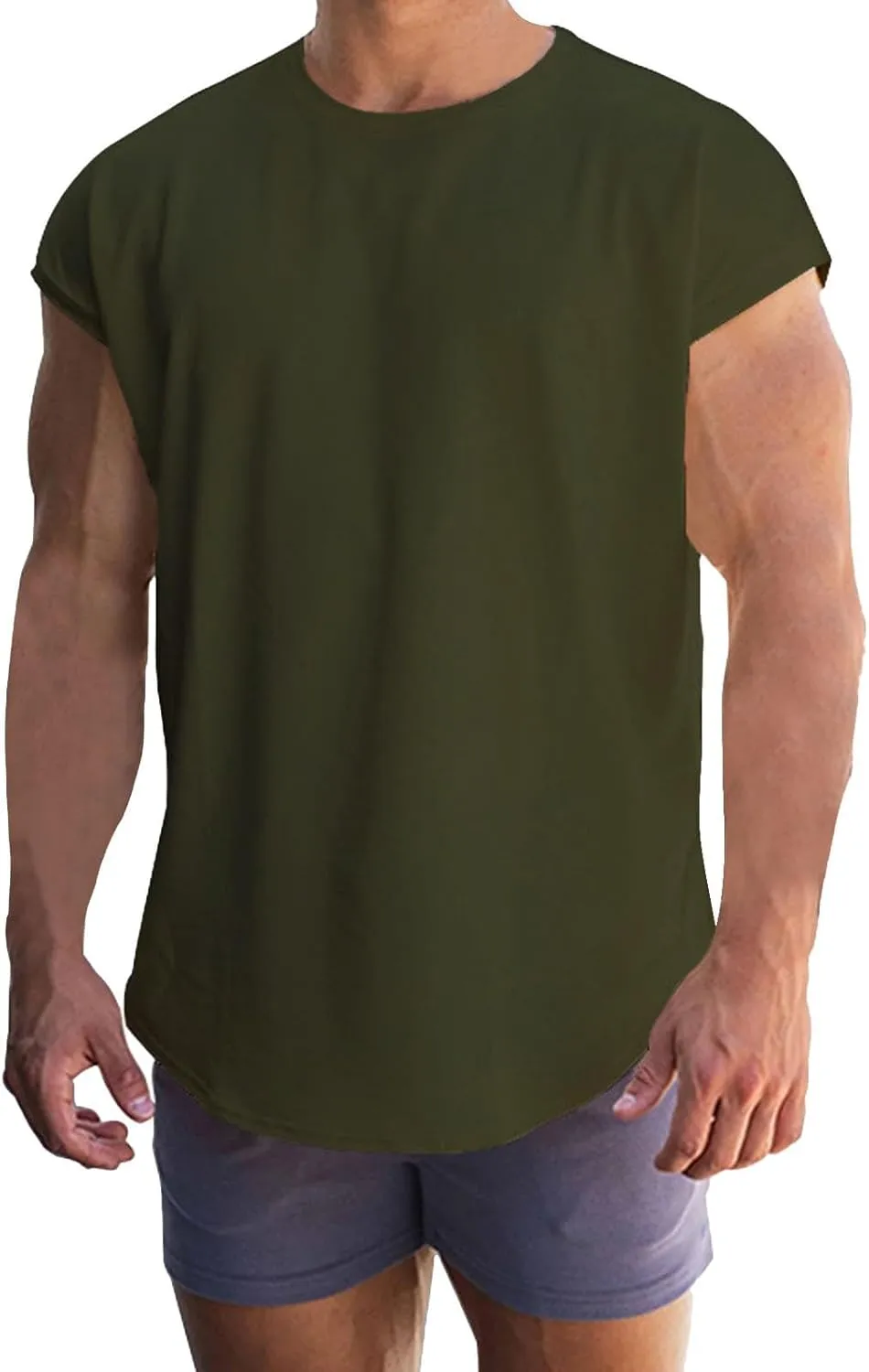 LCMTWX Mens Tank Top Tank Tops 2024 Fit Plus Size Muscle V Neck Sleeveless Tank Hipster Tank Top T-Shirts For Men Mens Tank