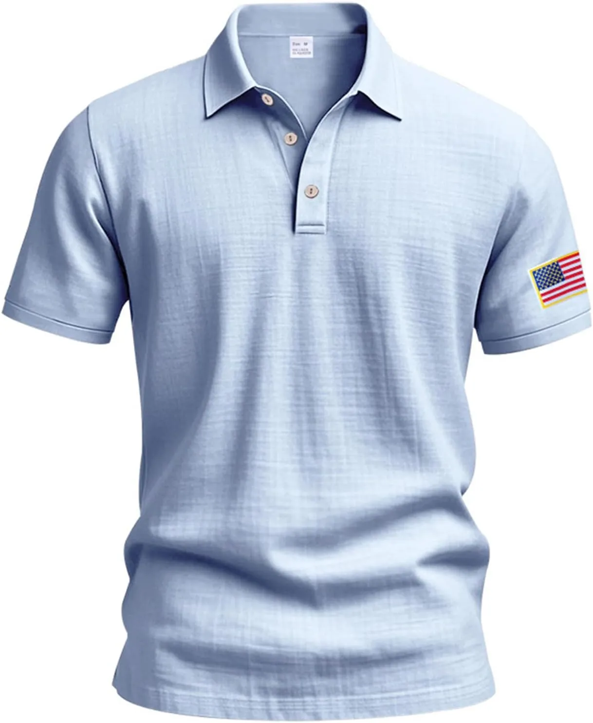 Linen Shirts for Men 4th of July Patriotic Shirts American Flag Print Tops Summer Beach Breathable Vacation Shirts