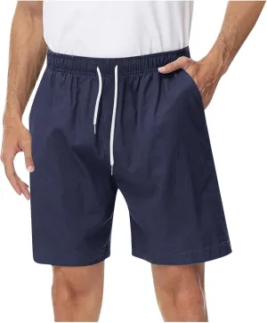Mens Athletic Workout Shorts 5.5" Cotton Elastic Waist Joggers Casual Shorts Sports Sweat Shorts Men's Drawstring Walk Shorts
