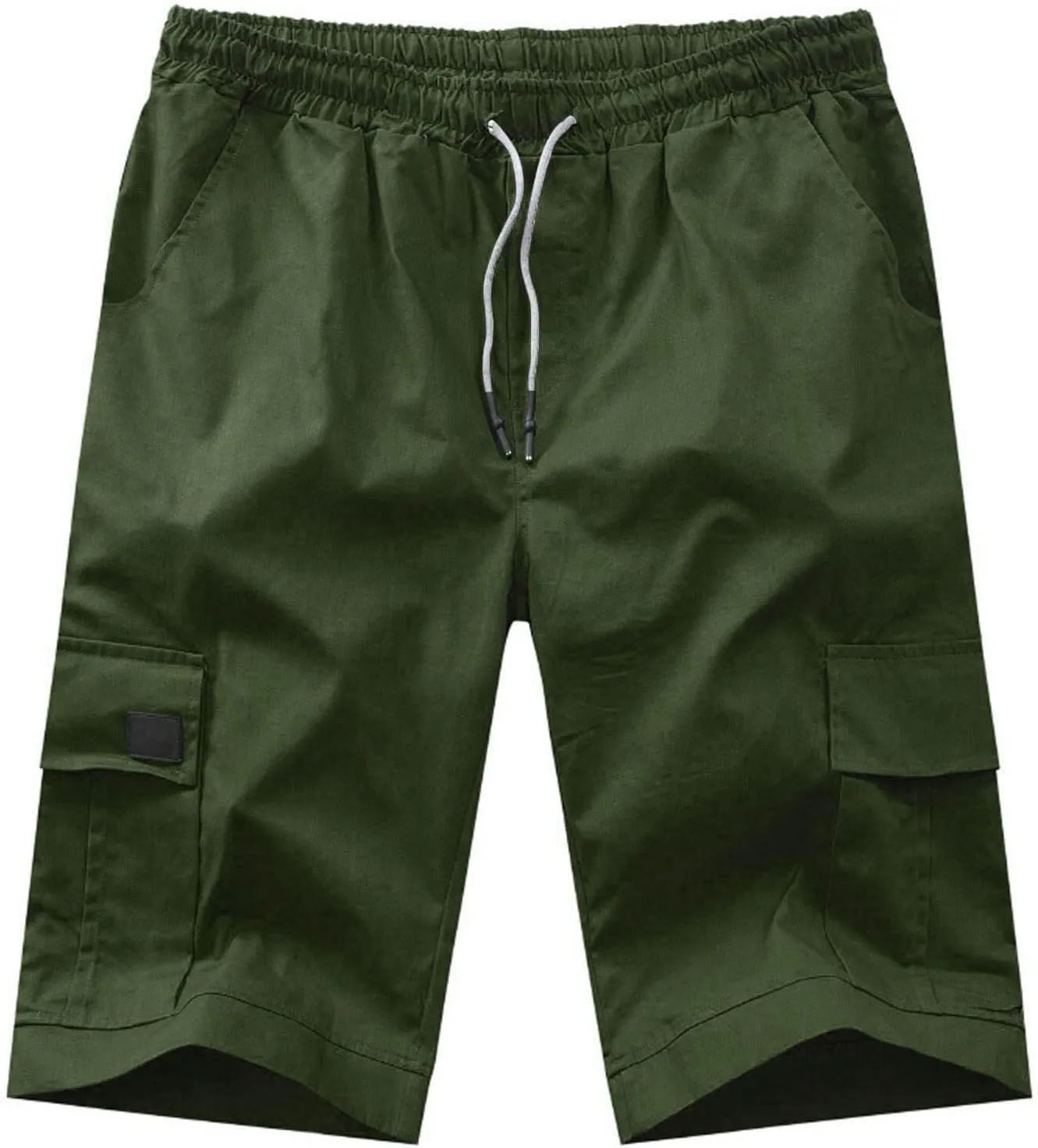 Mens Casual Cargo Shorts - 2025 Drawstring Stretch Summer Beach Shorts Chino Shorts Outdoor Hiking Shorts with 6 Pockets