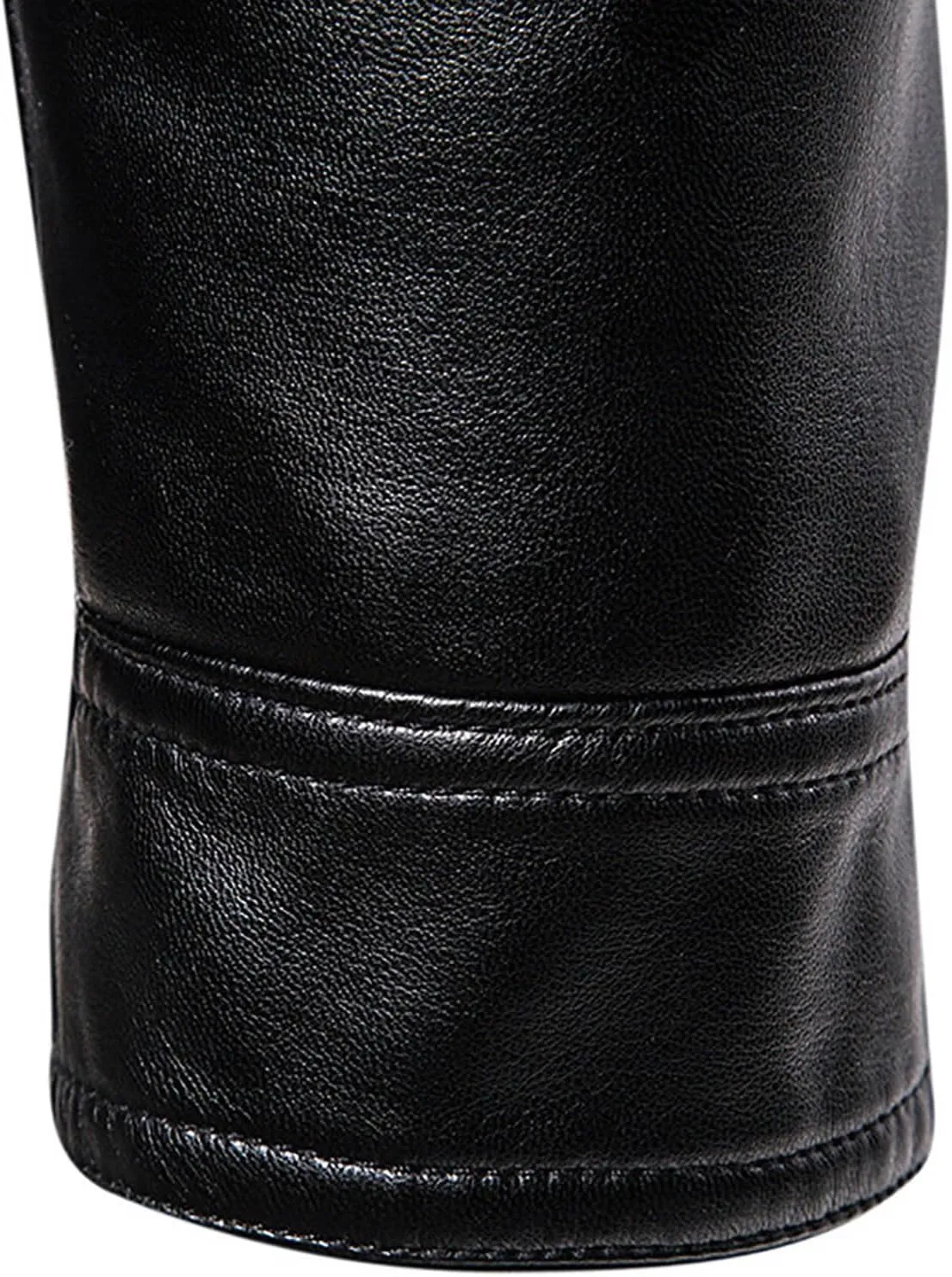 Mens Casual Fashion Streetwear Hip Hop Coats Faux Leather Jacket Lightweight Fashion Motorcycle Leather Jackets Coat