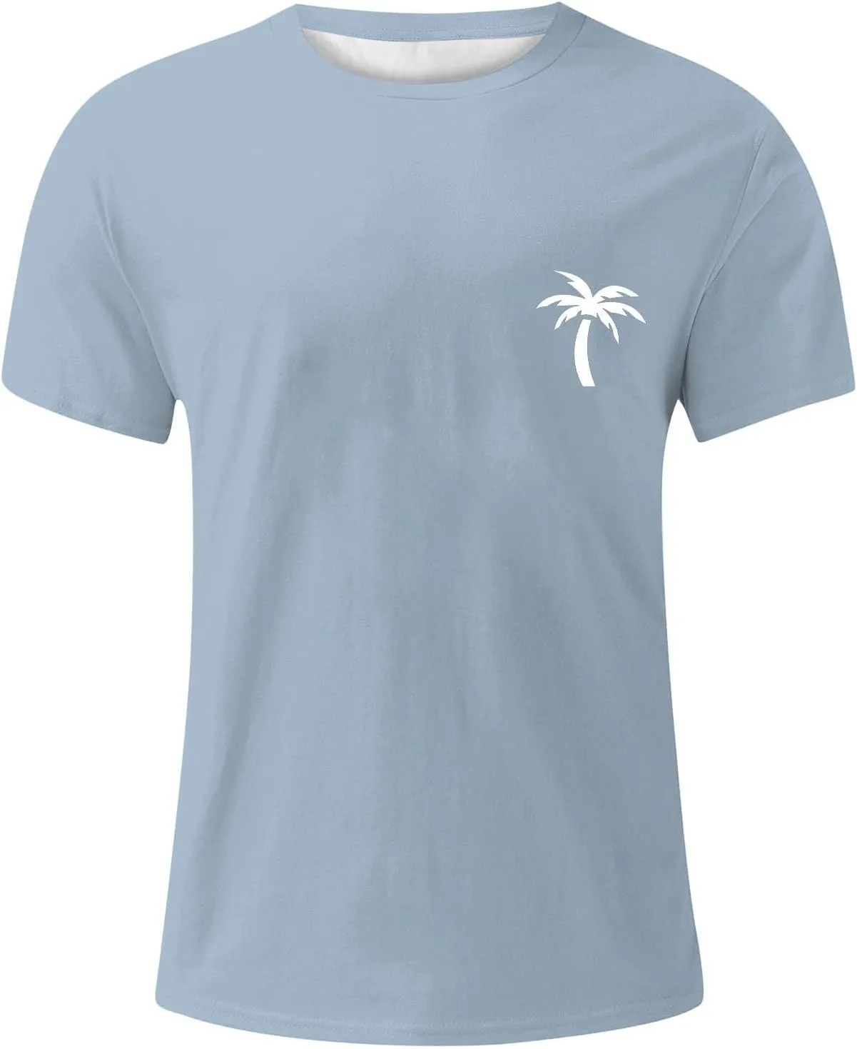 Men's Coconut Printed Graphic Tees Soft Lightweight Crew Neck Short Sleeve T-Shirts Casual Summer Streetwear