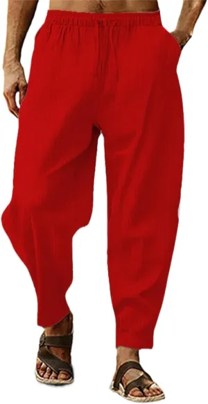 Mens Hip Hop Harem Pants Men's Slim Pants Pants Calf-Length Men's Pants Cargo Hippie Loose Fit Trousers Baggy Pants