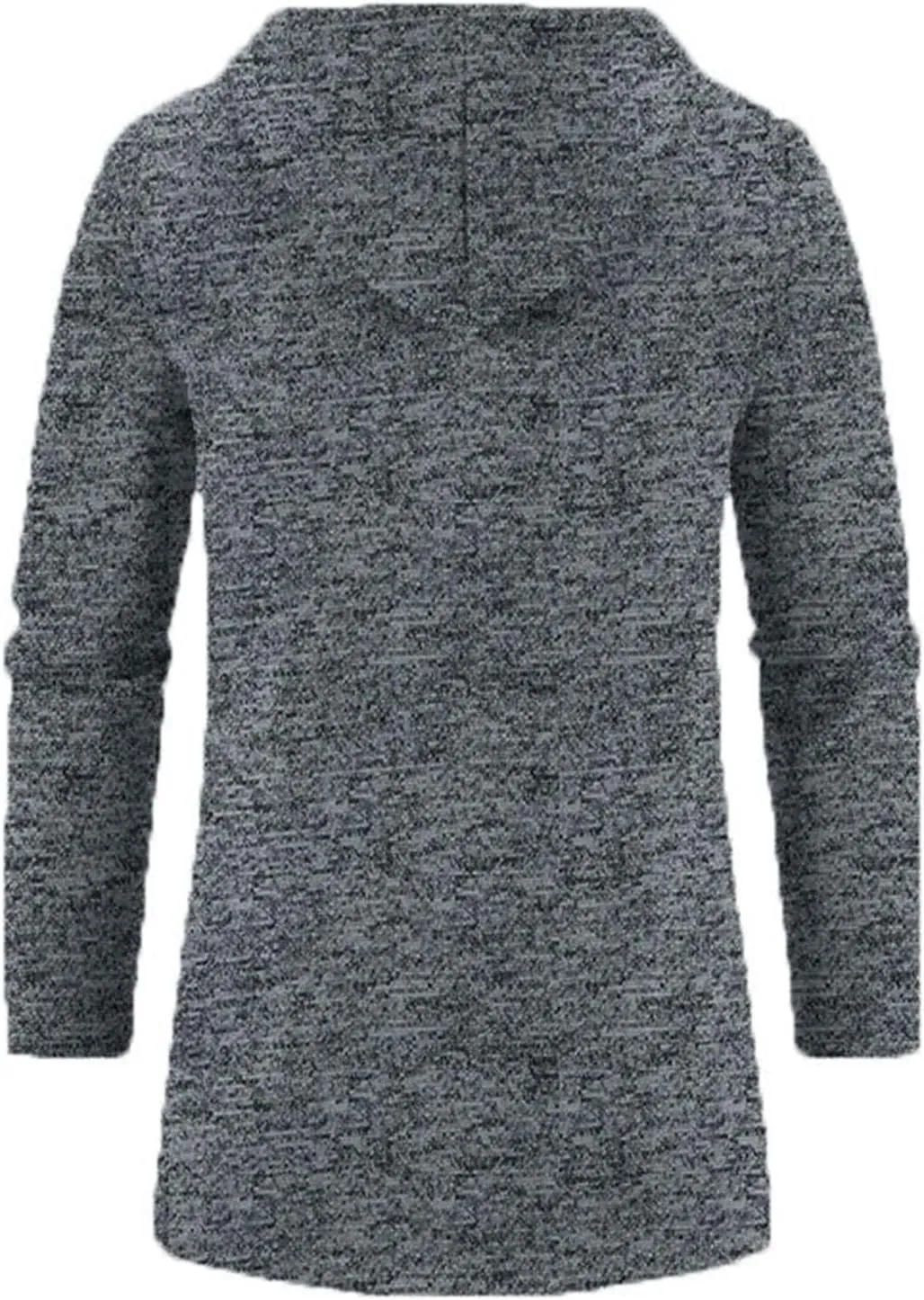 Mens Long Cardigan Jacket Thermal Loose Fit Casual Coat Hooded Drawstring Warm Sweaters Fashion Knitted Jackets