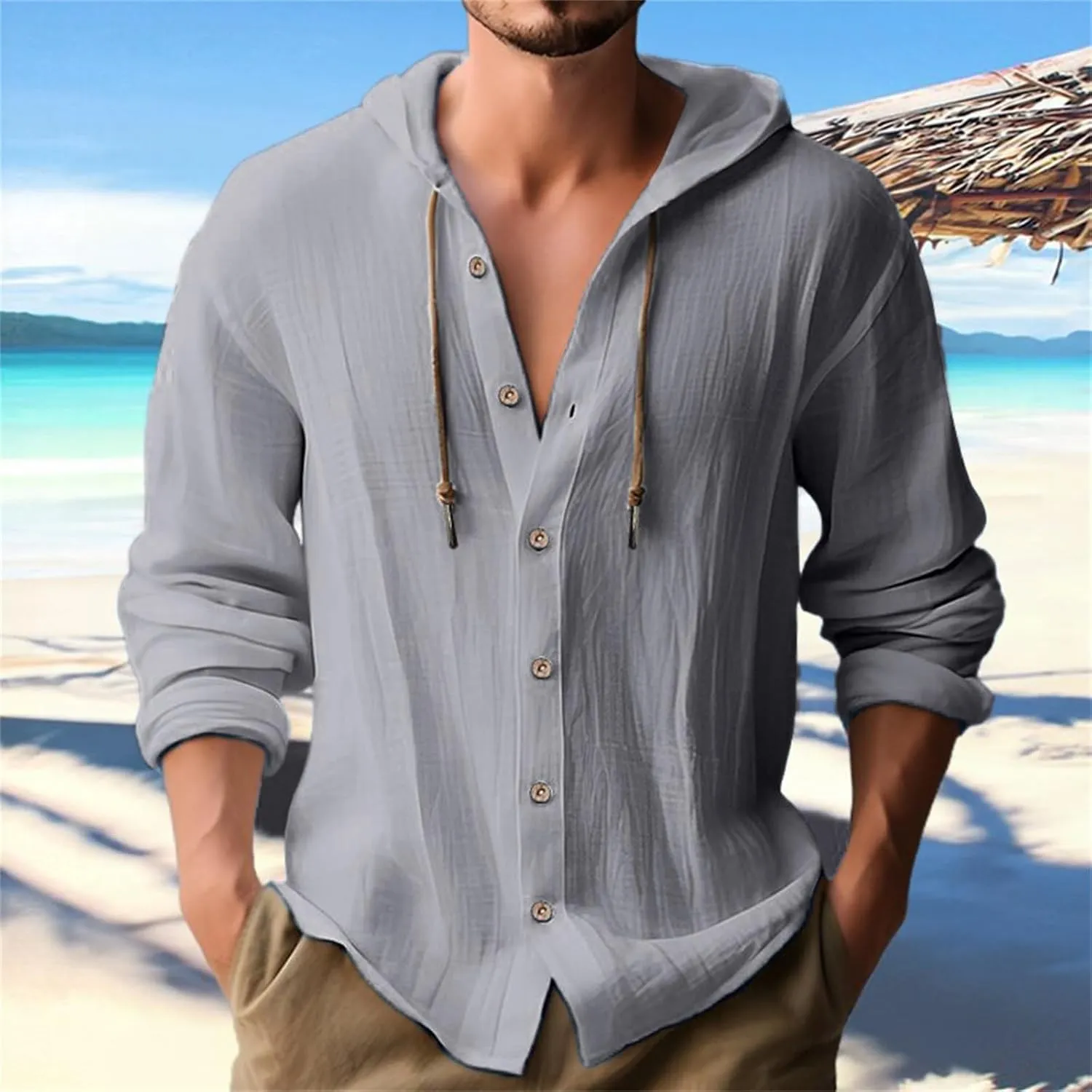 Men's Long Sleeve Button Up Shirts Collar Pocket Long Sleeve Shirt Top Long Sleeve Shirts for Men Casual Shirts for