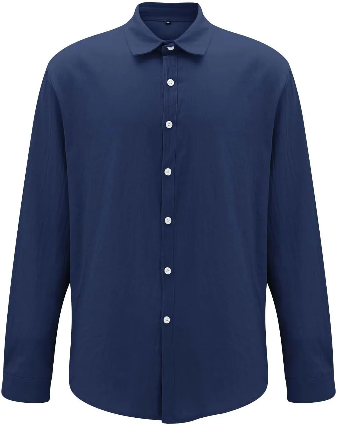 Men's Long Sleeve Casual Button Down Shirts Untucked Shirts for Men Business Work Shirts Regular Fit Dress Shirt
