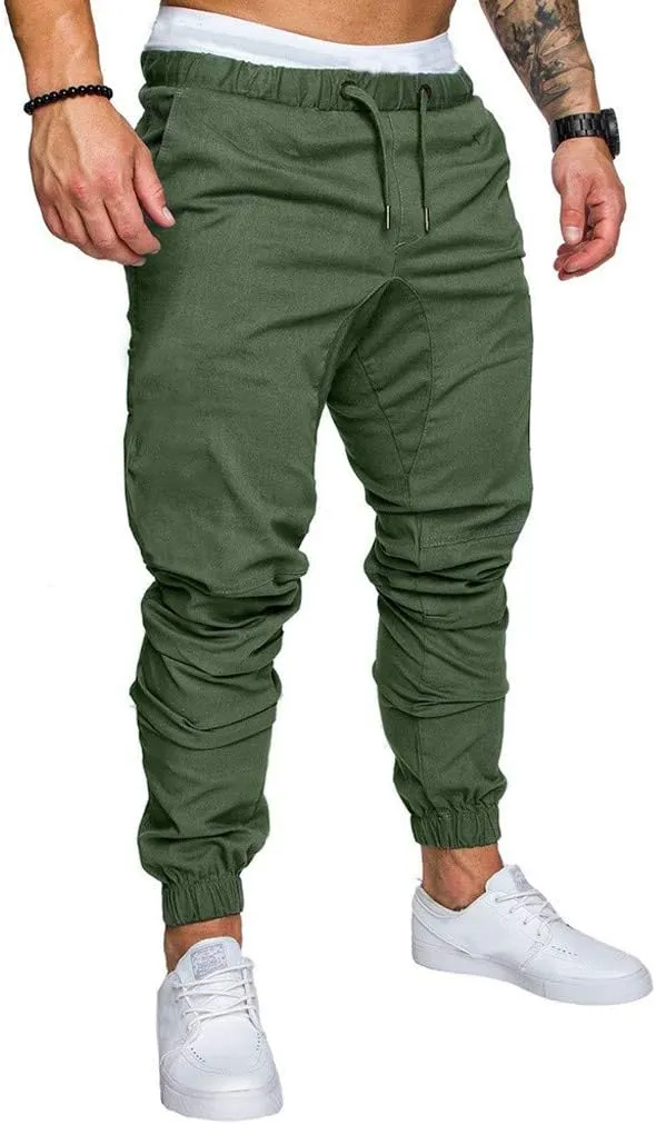 Mens Punk Pants Slim Fit Cargo Pants for Men Plus Size Cargo Pants Men Winter Sweat Pants Men School Pants Men