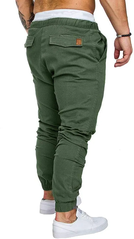 Mens Punk Pants Slim Fit Cargo Pants for Men Plus Size Cargo Pants Men Winter Sweat Pants Men School Pants Men