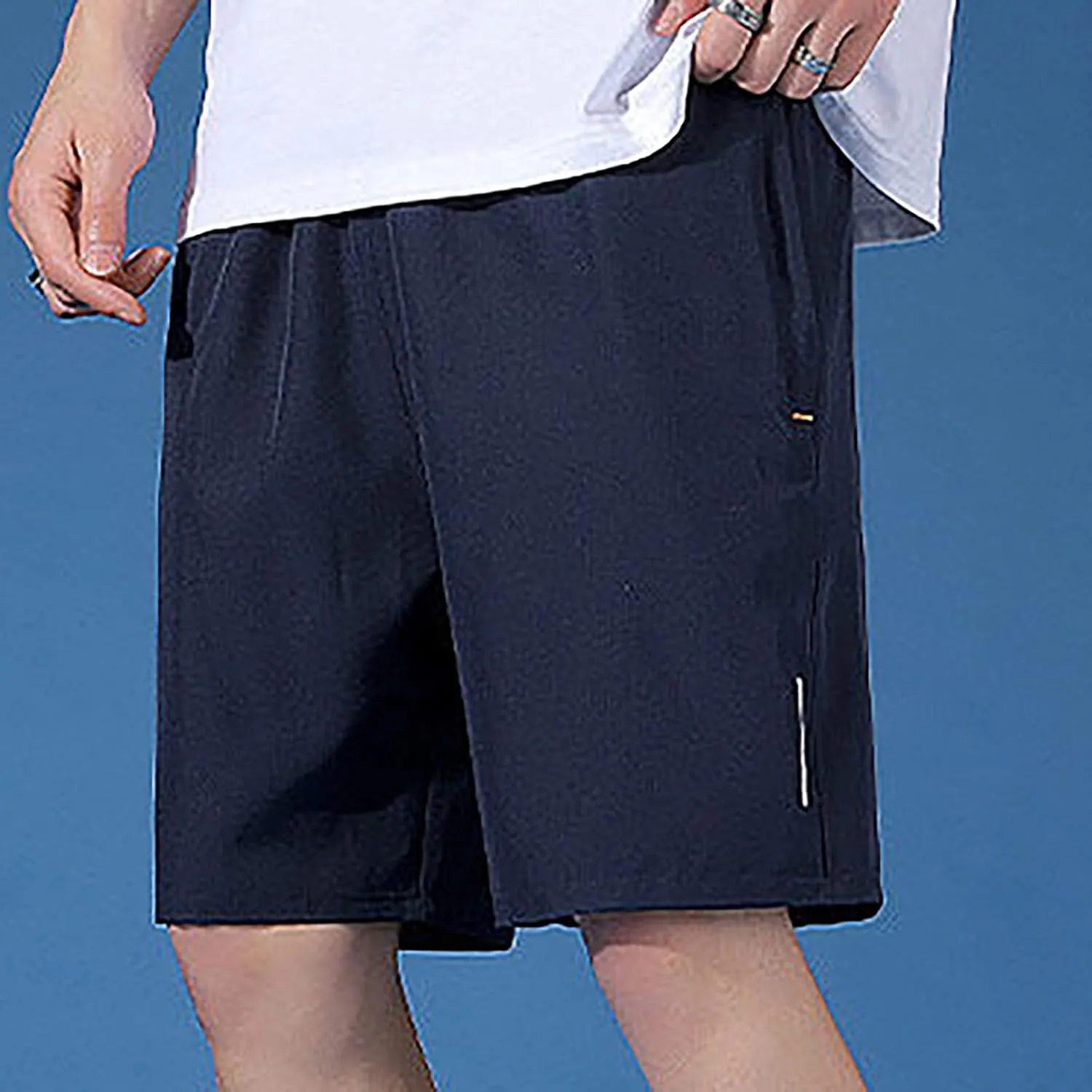 Mens Quick Dry Shorts 2025 Running Shorts Zipper Pocket Gym Shorts Athletic Workout Shorts Breathable Summer Bottoms