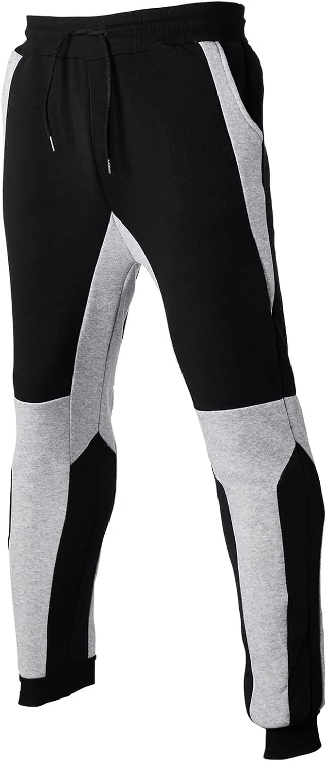 Mens Sweatpants with Pockets Big and Tall Casual Loose-fit Pants Athletic Drawstring Pant Men's Heavyweight Sweatpants