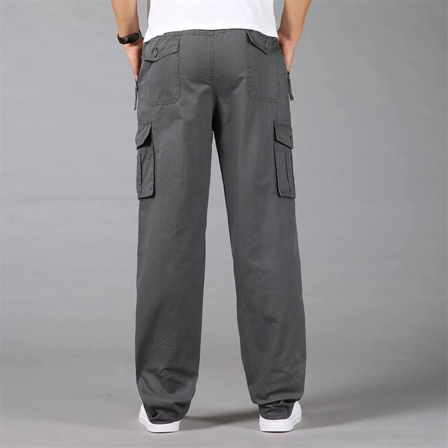 Mens Sweatpants with Pockets Big and Tall Heavyweight Cargo Pants Men's Slim Jogger Pants Tapered Athletic Sweatpants