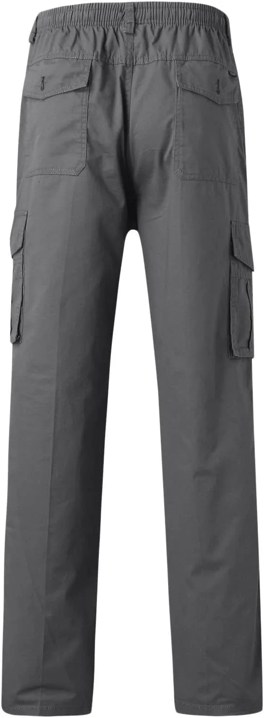 Mens Sweatpants with Pockets Big and Tall Heavyweight Cargo Pants Men's Slim Jogger Pants Tapered Athletic Sweatpants