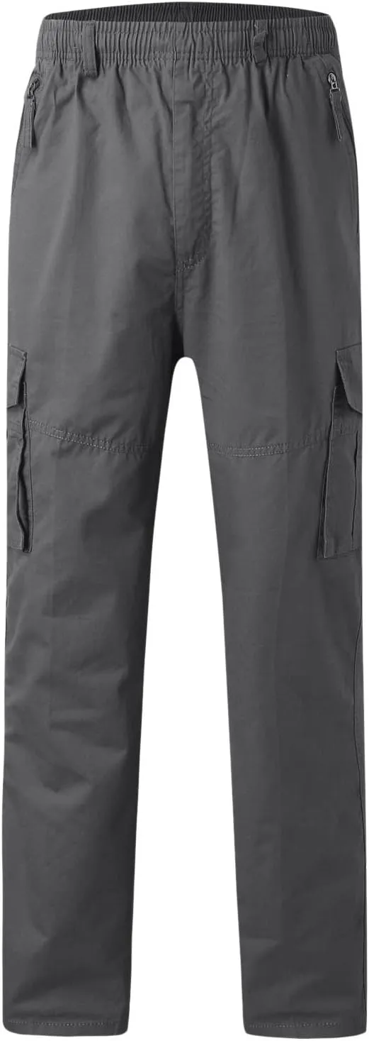 Mens Sweatpants with Pockets Big and Tall Heavyweight Cargo Pants Men's Slim Jogger Pants Tapered Athletic Sweatpants