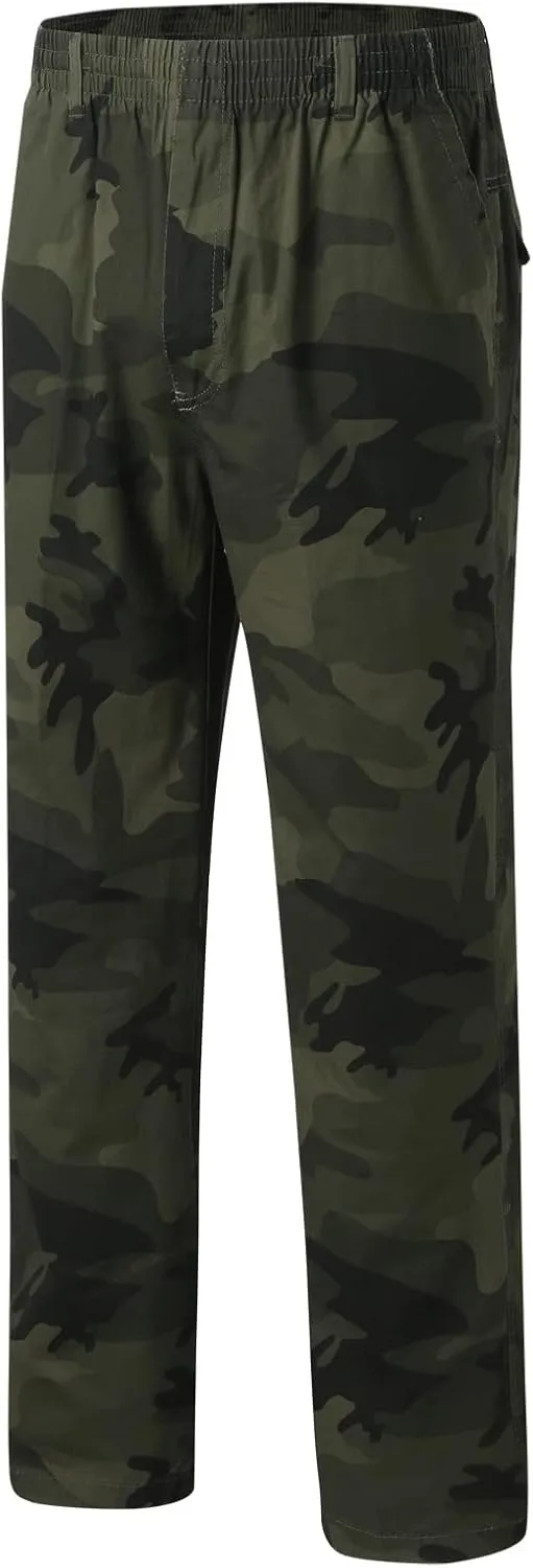 Mens Sweatpants with Pockets Big and Tall Jogger Sweatpants Motocross Dirt Bike Jogger Elastic Waist Pants Men's Camo