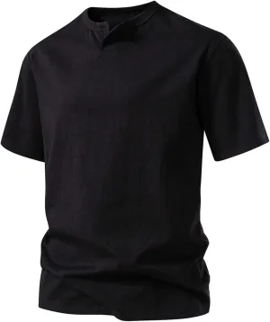Men's T-Shirts Lightweight Short Sleeve Crewneck Solid Color Outdoor Tees Shirts Summer Casual Classic Basic Tops