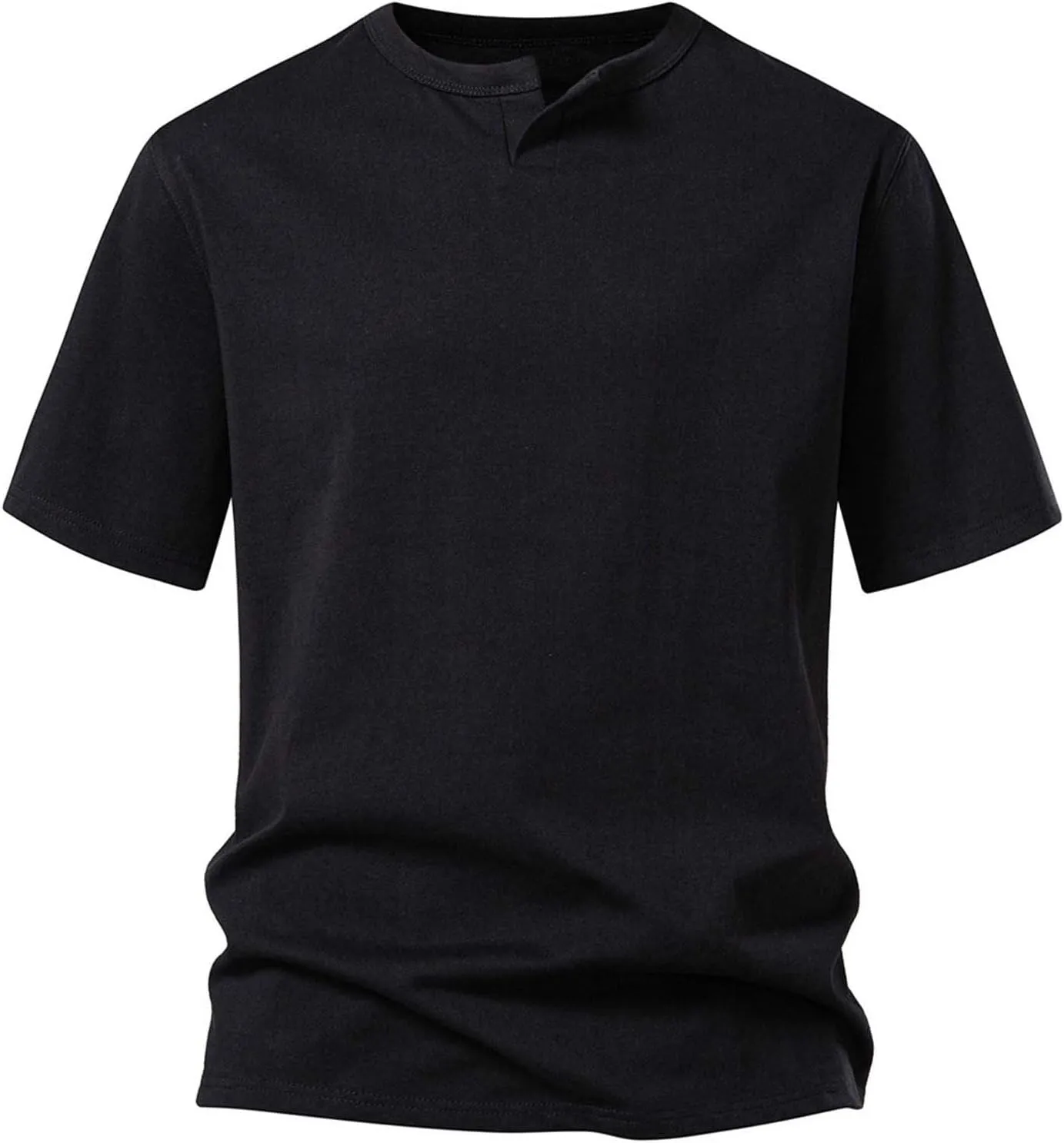 Men's T-Shirts Lightweight Short Sleeve Crewneck Solid Color Outdoor Tees Shirts Summer Casual Classic Basic Tops