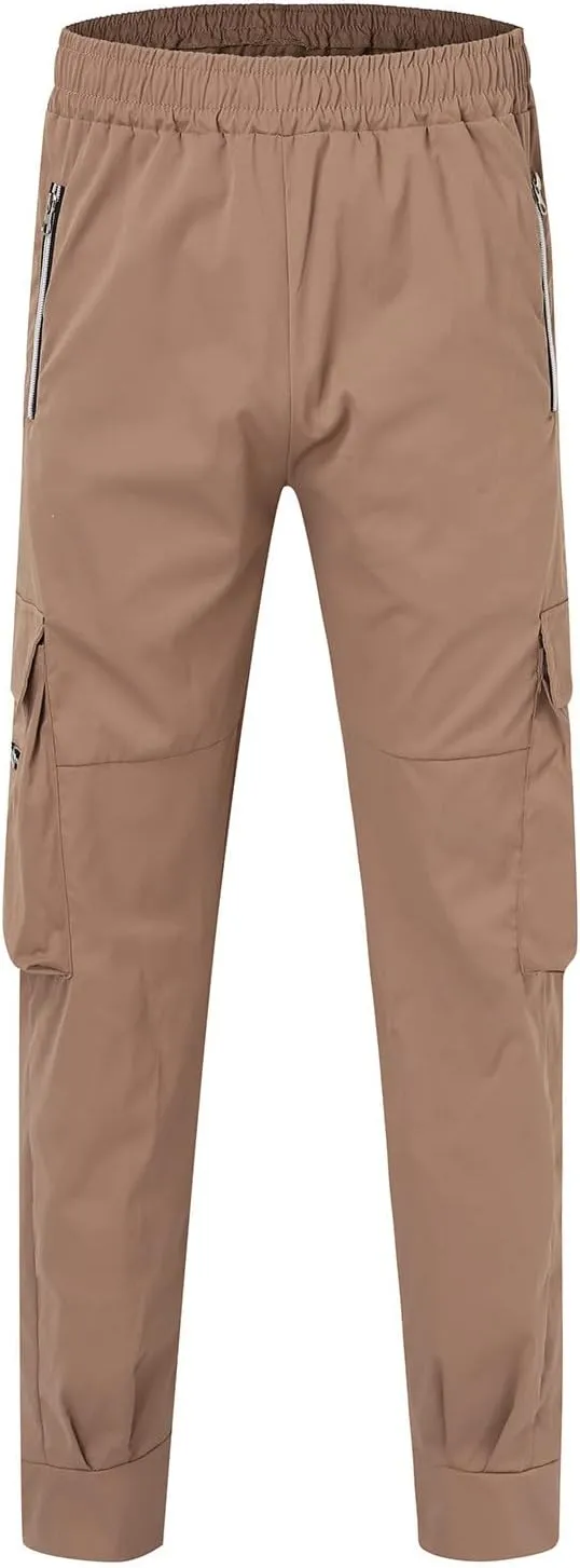 Mens Workout Cargo Sweatpants for Men Relaxed Fit S-5XL Men's Tactical Pants Tactical Trousers with 6 Pockets Sports