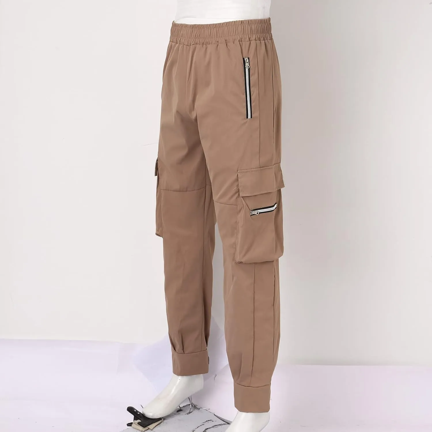 Mens Workout Cargo Sweatpants for Men Relaxed Fit S-5XL Men's Tactical Pants Tactical Trousers with 6 Pockets Sports