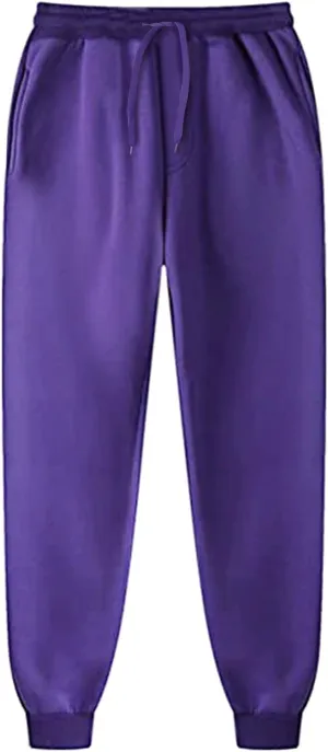 Mens Workout Cargo Sweatpants Sports Trousers Mens Casual Joggers Pants Big and Tall Athletic Drawstring Cargo Pants