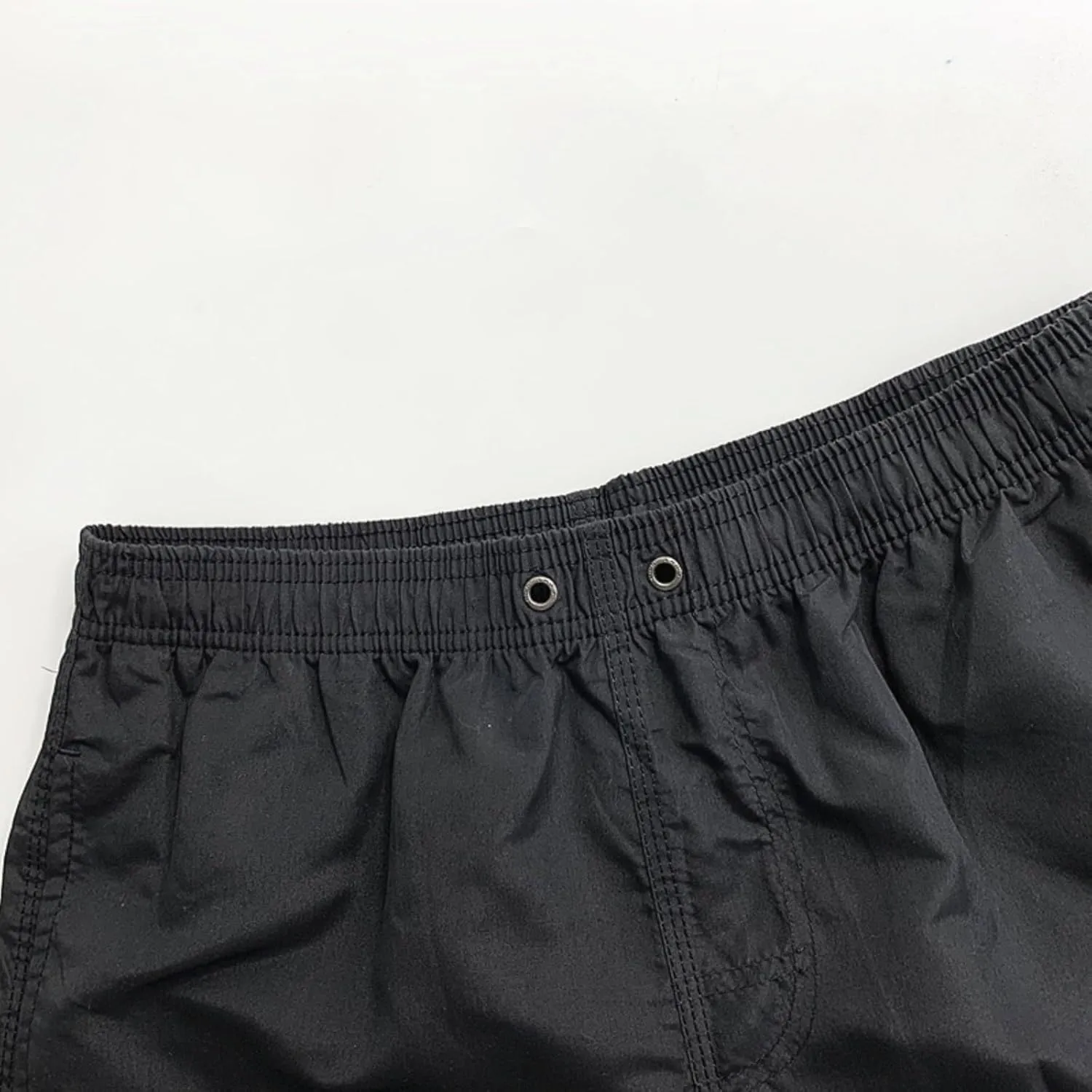 Men's Workout Running Shorts Mesh Lining Quick Dry Shorts Solid Summer Beach Shorts Elastic Waist Drawstring Shorts