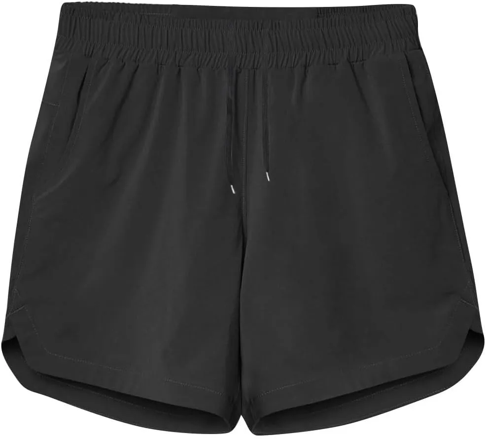 Men's Workout Running Shorts Quick Dry Active 5 Inches Shorts with Pockets, Lightweight, Breathable