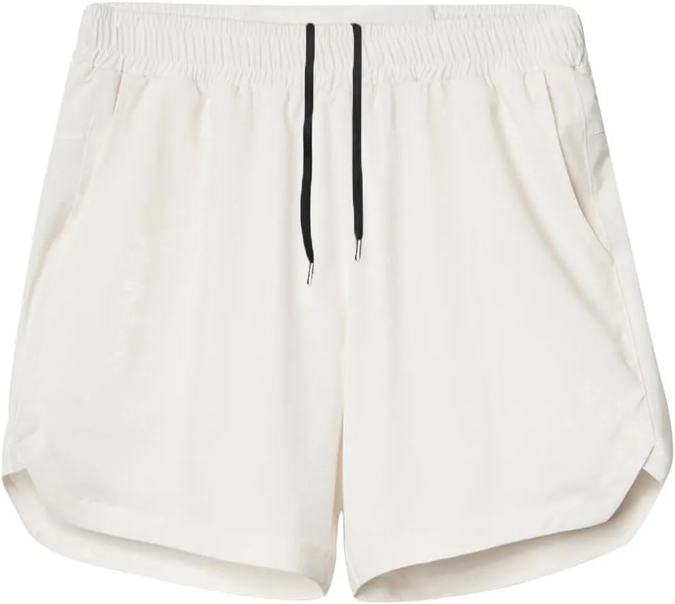 Men's Workout Running Shorts Quick Dry Active 5 Inches Shorts with Pockets, Lightweight, Breathable
