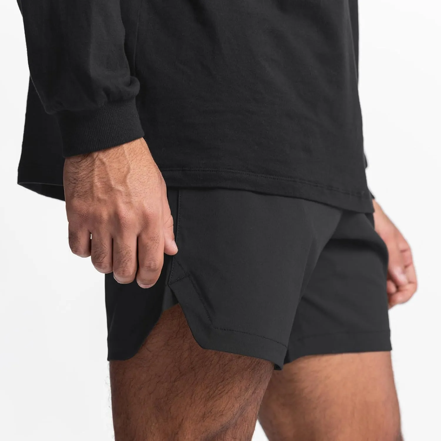 Men's Workout Running Shorts Quick Dry Active 5 Inches Shorts with Pockets, Lightweight, Breathable