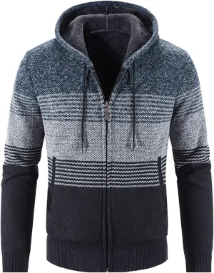 MIDOO Rain Jacket Men Waterproof Lightweight Casual Fleece Warm Jackets Thick Coats Breathable Long Sleeve Loose Sweater
