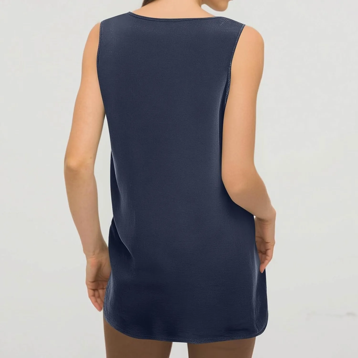 NBXNZWF Womens Tank Tops 2025 Summer Sleeveless V Neck Boho T Shirts Casual Loose Fit Going Out Workout Basic Tunic Tops