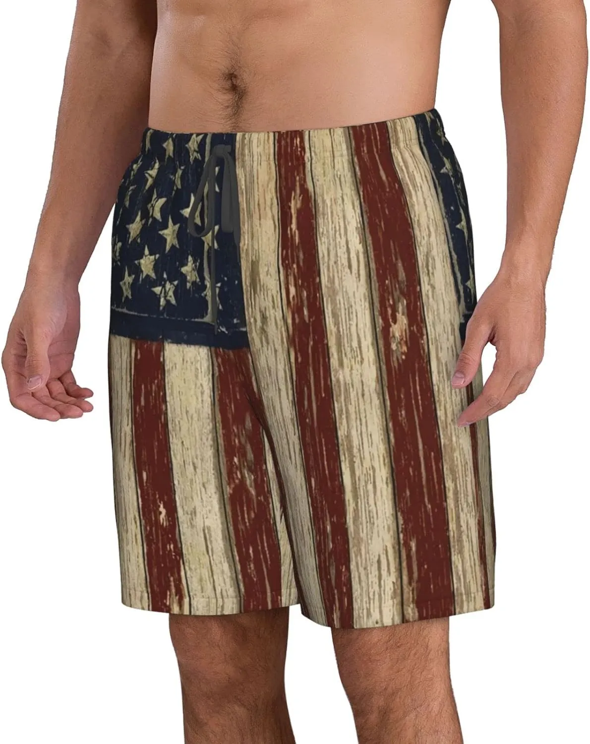 Old Glory American Flag Men's Mesh Basketball Shorts Drawstring Shorts Men Summer Shorts Athletic Gym Workout Shorts