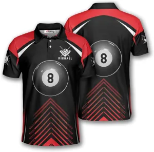 PRIMESTY Custom Billiards Shirts- Men's Billiards Polo Shirts- Personalized Pool Jerseys