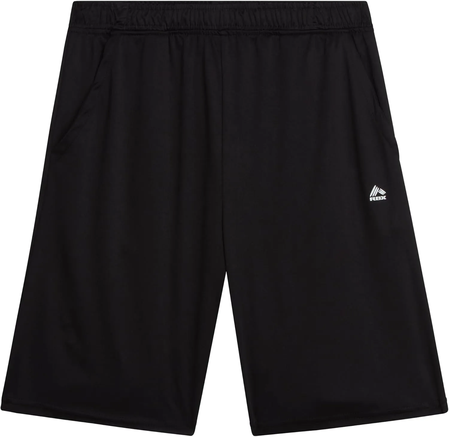 RBX Boys' Athletic Shorts - 2 Pack Breathable Poly Fleece Performance Shorts with Pockets - Active Shorts for Boys