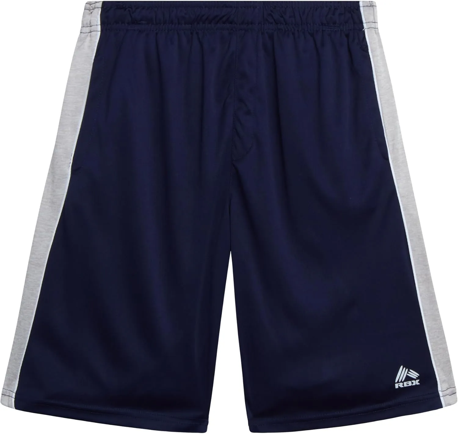 RBX Boys' Athletic Shorts - 2 Pack Breathable Poly Fleece Performance Shorts with Pockets - Active Shorts for Boys