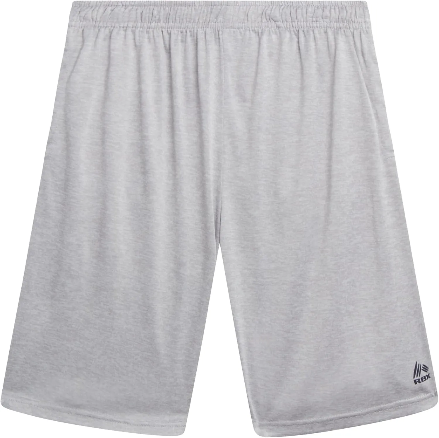 RBX Boys' Athletic Shorts - 2 Pack Breathable Poly Fleece Performance Shorts with Pockets - Active Shorts for Boys