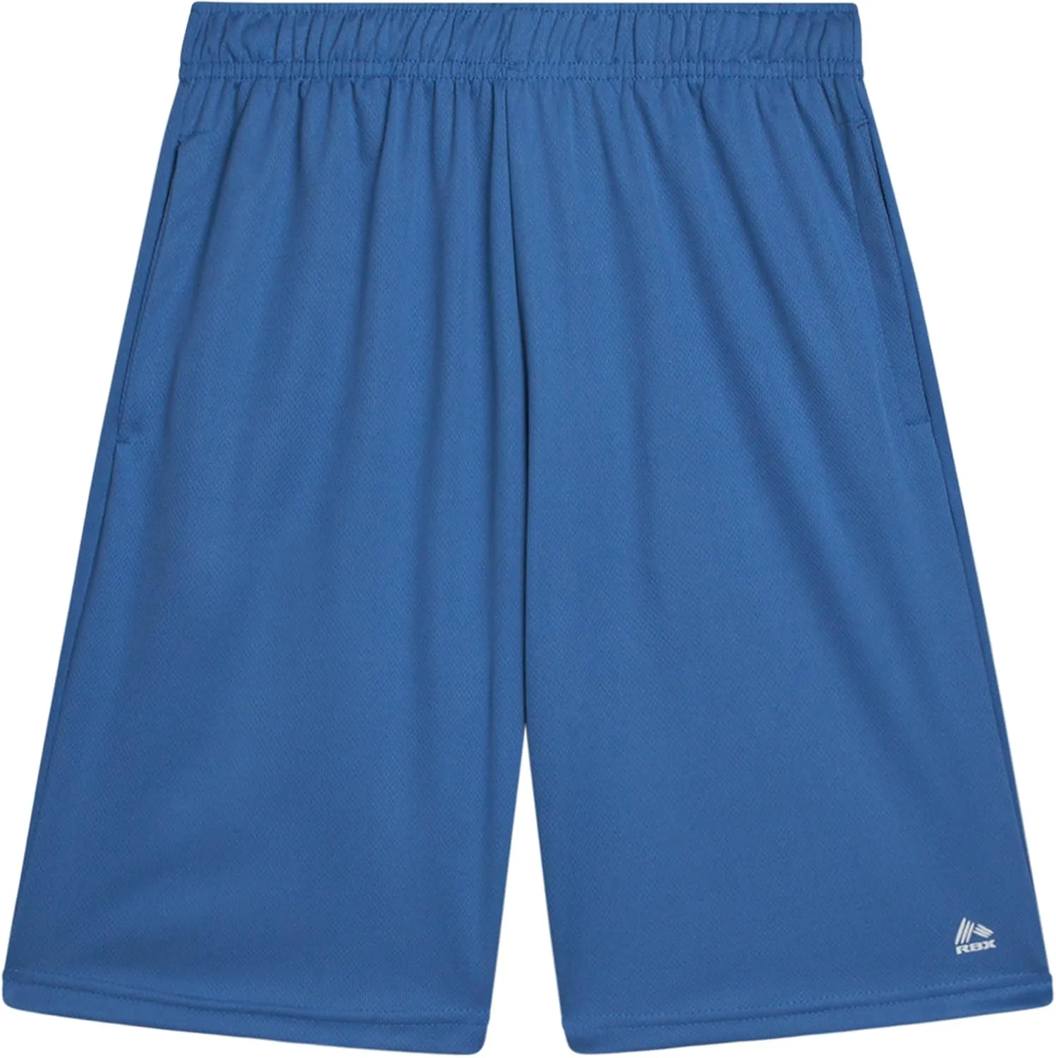 RBX Boys' Athletic Shorts - 2 Pack Breathable Poly Fleece Performance Shorts with Pockets - Active Shorts for Boys