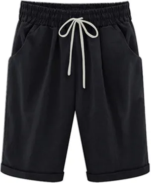 Rvidbe Womens Sweat Shorts Casual Summer Comfy Lounge Athletic Shorts Elastic Cotton Running Shorts Women's Bermuda Shorts Shorts for Women Gym Shorts Women High Waisted Shorts Women
