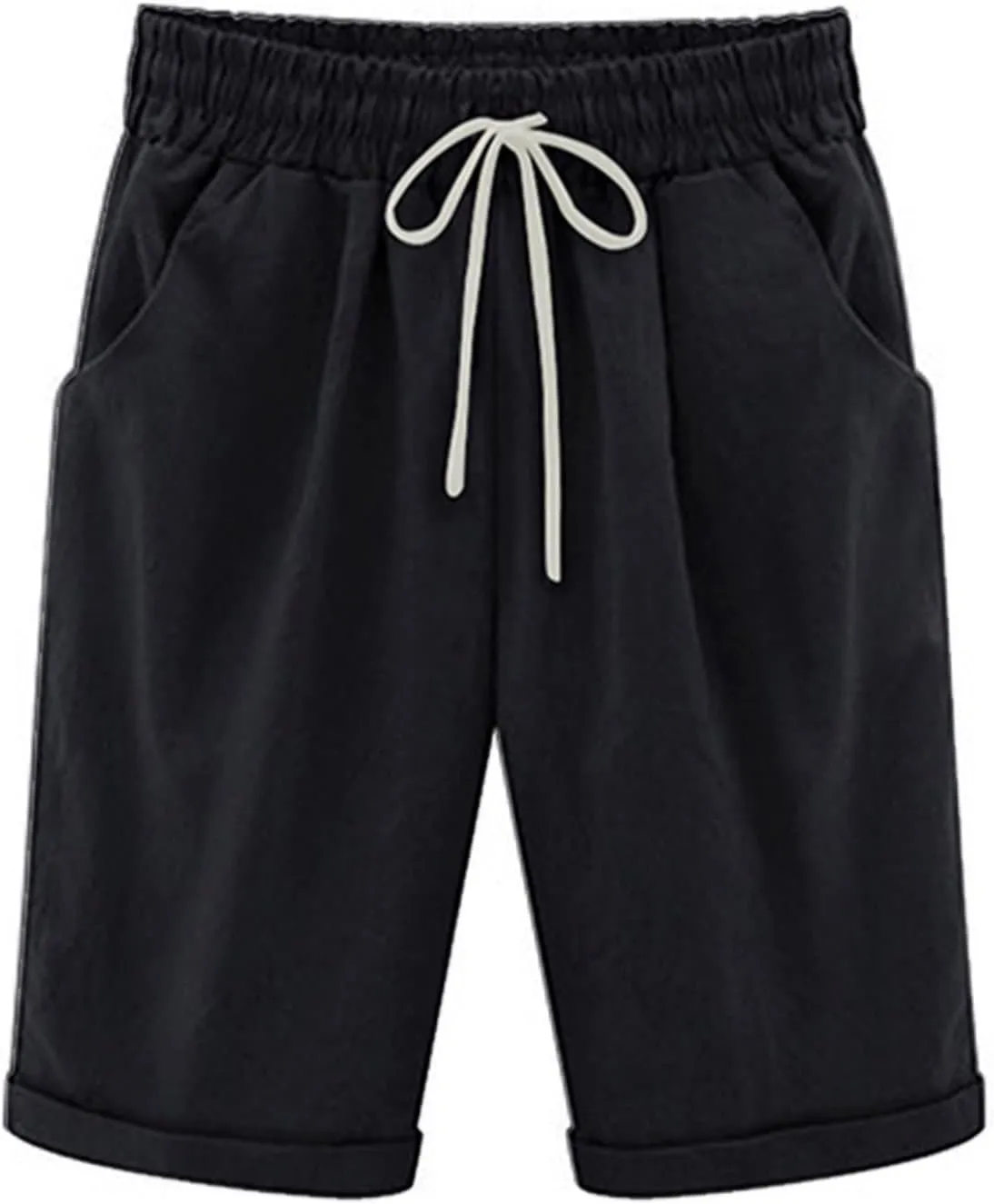Rvidbe Womens Sweat Shorts Casual Summer Comfy Lounge Athletic Shorts Elastic Cotton Running Shorts Women's Bermuda Shorts Shorts for Women Gym Shorts Women High Waisted Shorts Women