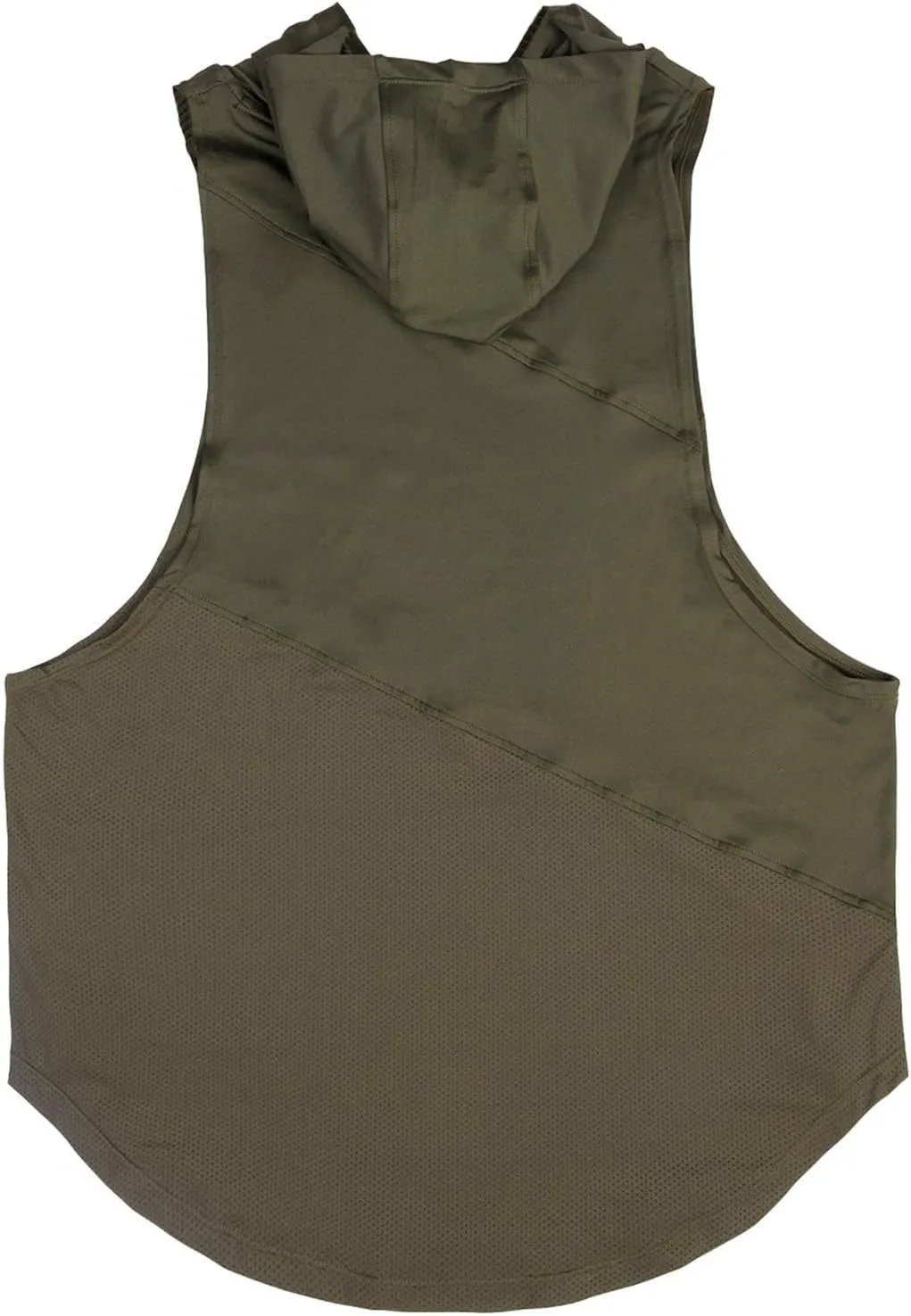 Sleeveless Hoodies for Men Quick Dry Tank Tops Summer Jogging Muscle Shirts Fitness Athletic Tees Workout Gym T-Shirt