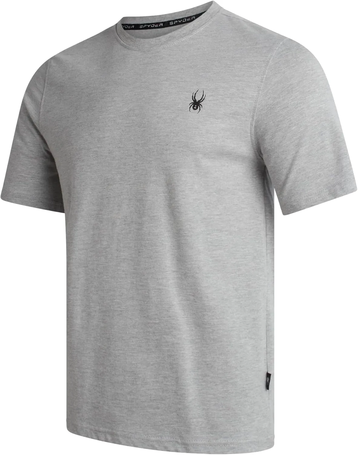 Spyder Mens T-Shirts - Soft Cotton Blend Jersey Crewneck Short Sleeve Shirts for Men, Casual Shirts for Workout & Daily Wear