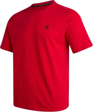 Spyder Mens T-Shirts - Soft Cotton Blend Jersey Crewneck Short Sleeve Shirts for Men, Casual Shirts for Workout & Daily Wear