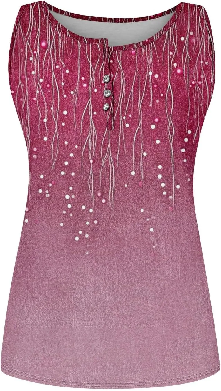 Summer Tank Tops for Women Sleeveless Pleated V Neck Loose Fit Tunic Blouses Shirts Fashion Tee 2025,Woemens Fashion