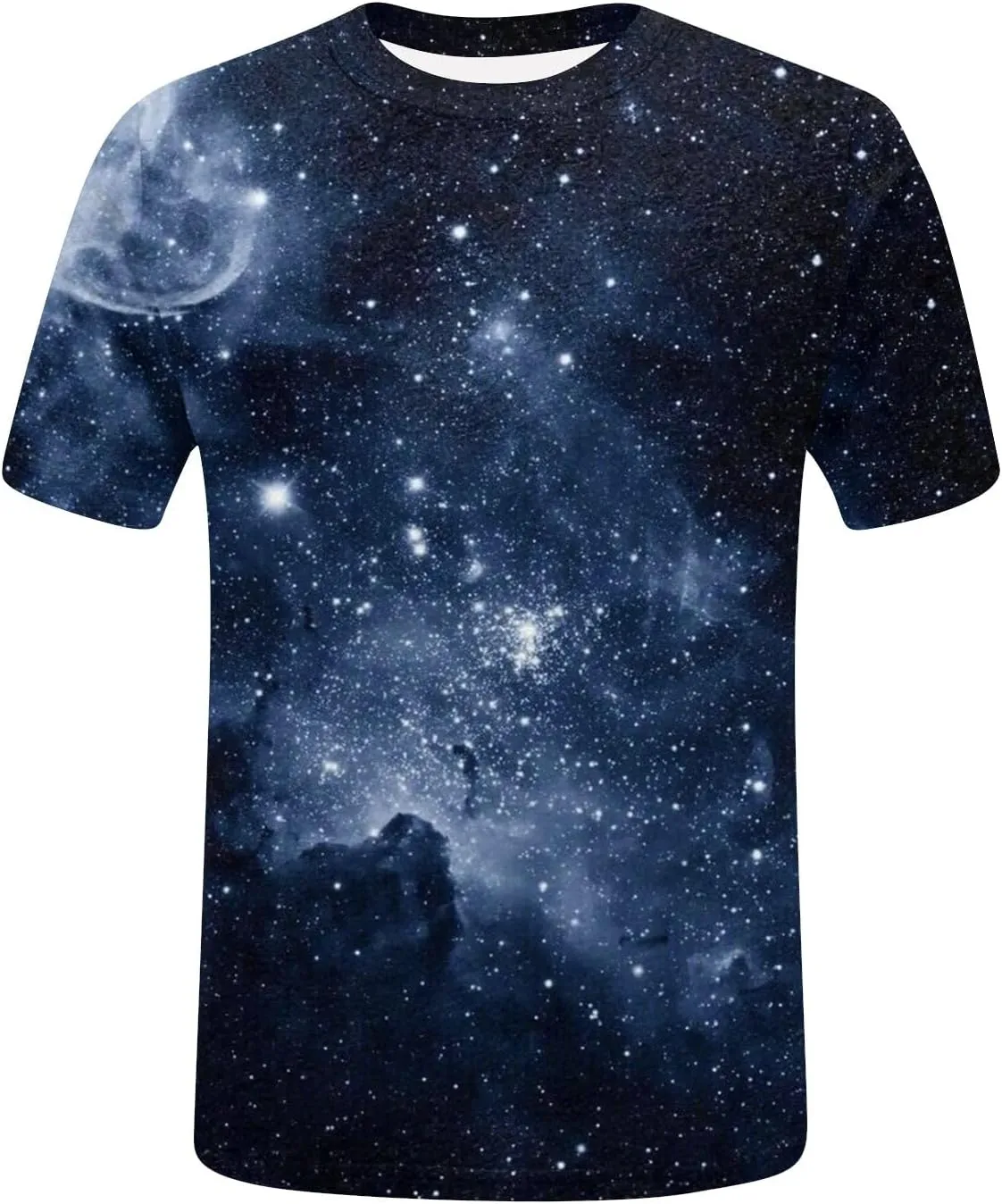 Summer Top for Women 2024 Novelty 3D Galaxy Universe Graphic Tees Short Sleeve Shirts Casual Cotton Tshirt Teen Girls Clothes
