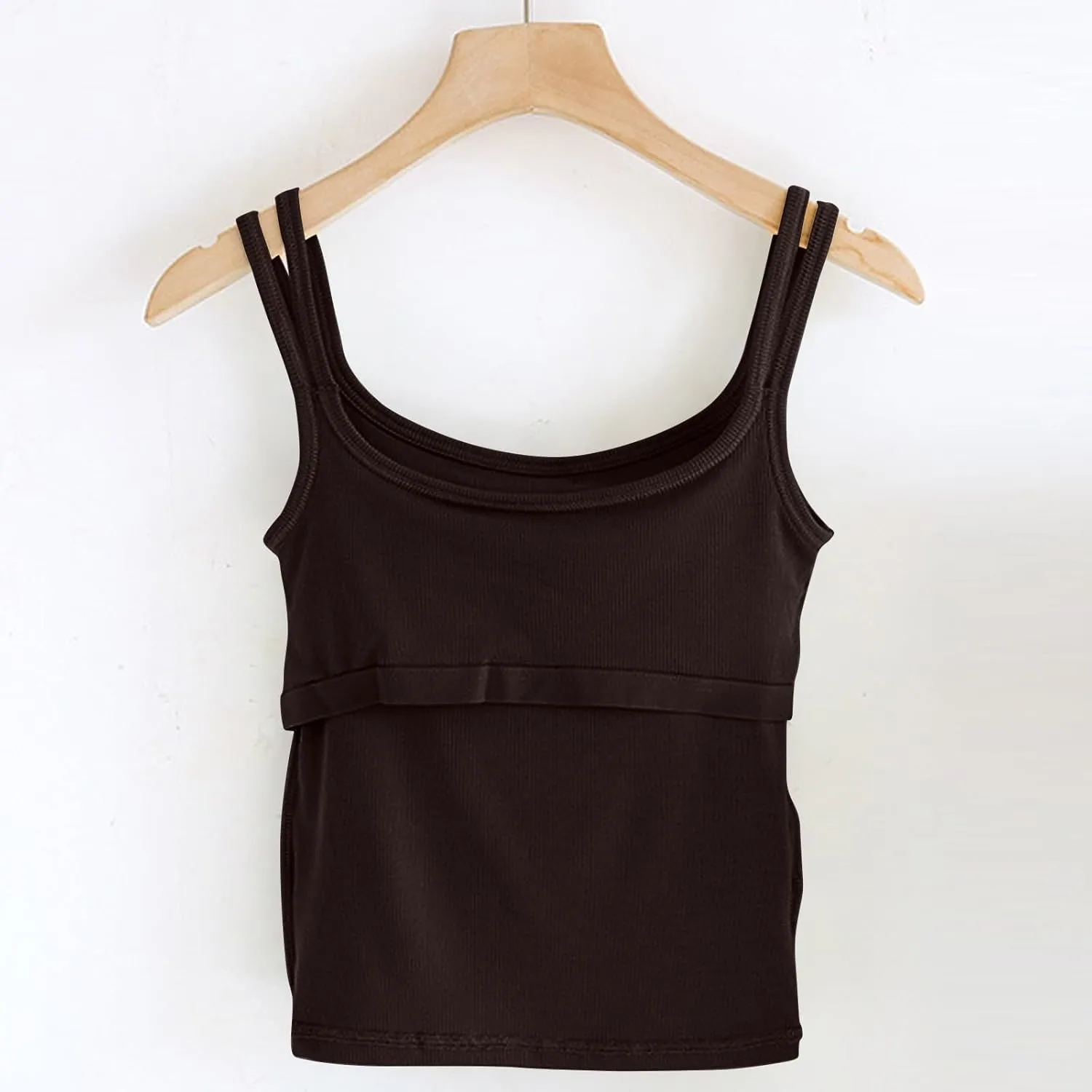 Tank Top for Women Summer Square Neck Tank Tops Workout Solid Color Camisole Sleeveless Clothes 2025