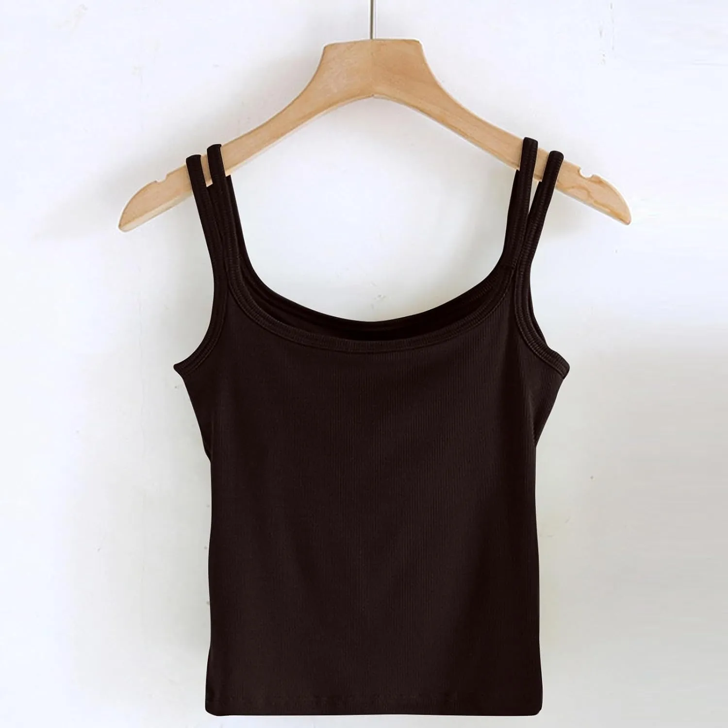 Tank Top for Women Summer Square Neck Tank Tops Workout Solid Color Camisole Sleeveless Clothes 2025