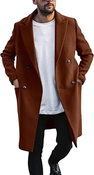 Trench Coats for Mens 2023 Fall Winter Hooded Jackets ies Windbreaker Coats 2023 Trench Coats Windbreaker Parka Coat
