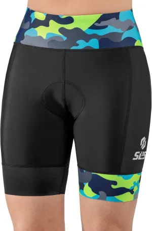 Triathlon Shorts Women - Super Comfy 6" Tri Shorts Women Triathalon Shorts - Slim Athletic Fit Womens Tri Shorts FRT