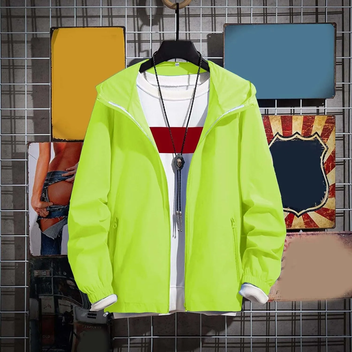 Winter Jackets for Men Gradient Pocket Cardigan Zipper er Jacket Lightweight Jacket Winter Jackets for Men