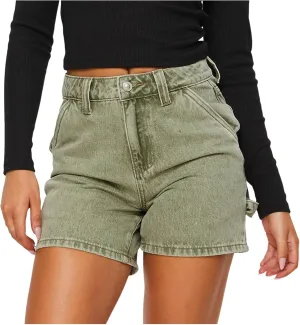 Women Jean Shorts High Waisted Carpenter Denim Shorts with Pockets Trendy Fashion Summer Shorts Jean Shorts for